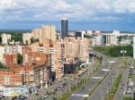Вид сверху на бульвар Гагарина
