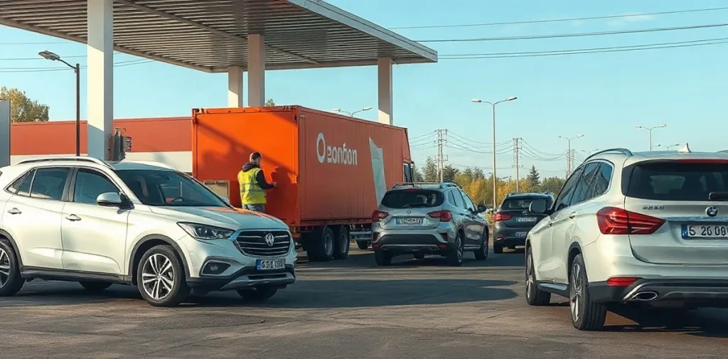 В Перми запустили доставку суши в очередях за бензином